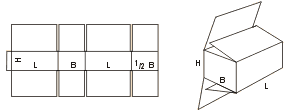 Картонные коробки: схема сборки